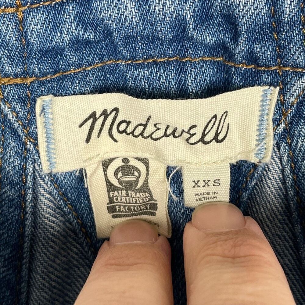 Madewell Adirondack Short Overalls Denville Wash - Woman’s XXS - Picture 5 of 7
